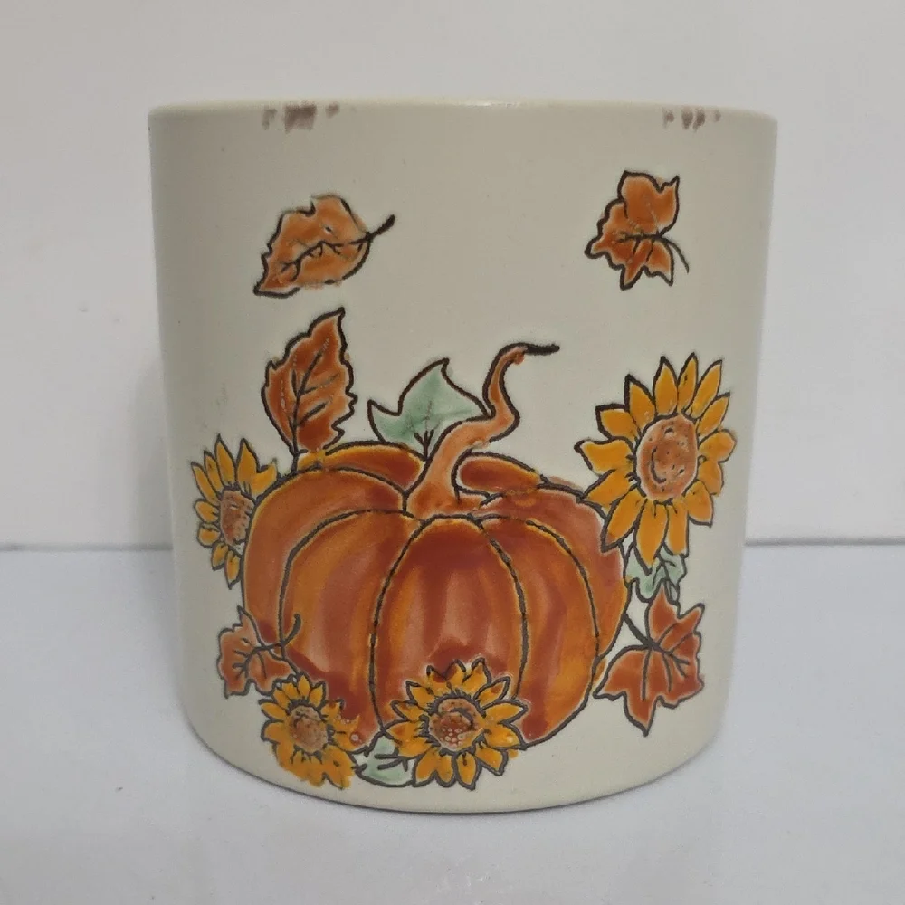 Spectrum Designz Autumn Harvest Ceramic Utensil Holder, NWOT